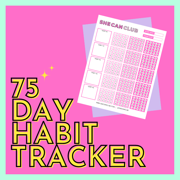 75 Day Habit Tracker